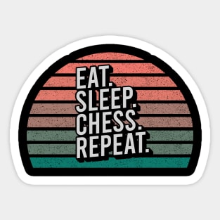 Vintage Retro Quote Eat Sleep Repaet Inspiration Sticker